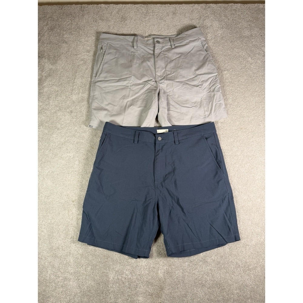 Tasc Performance Motion Shorts Men 36 Tailored Fit 7" Bamboo Blend Lot Of 2